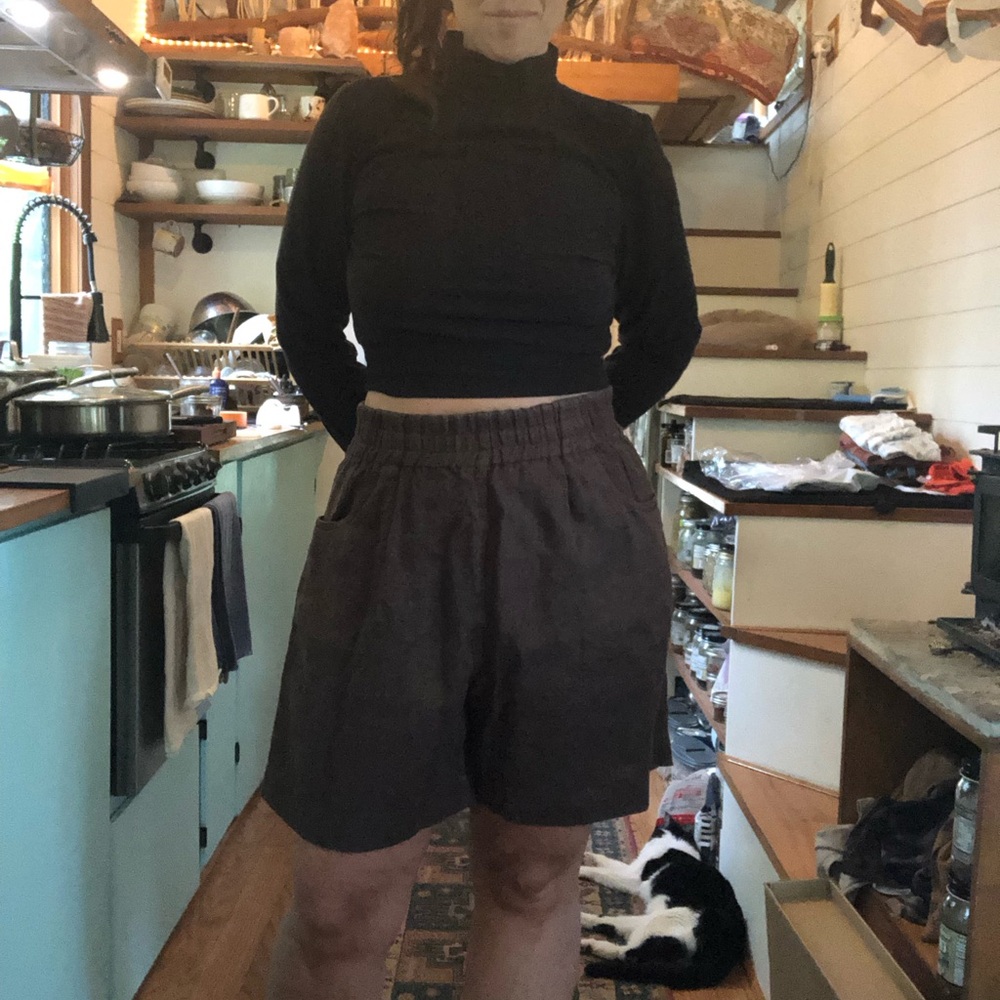 MERCOTE high waisted shorts (w/ mods)